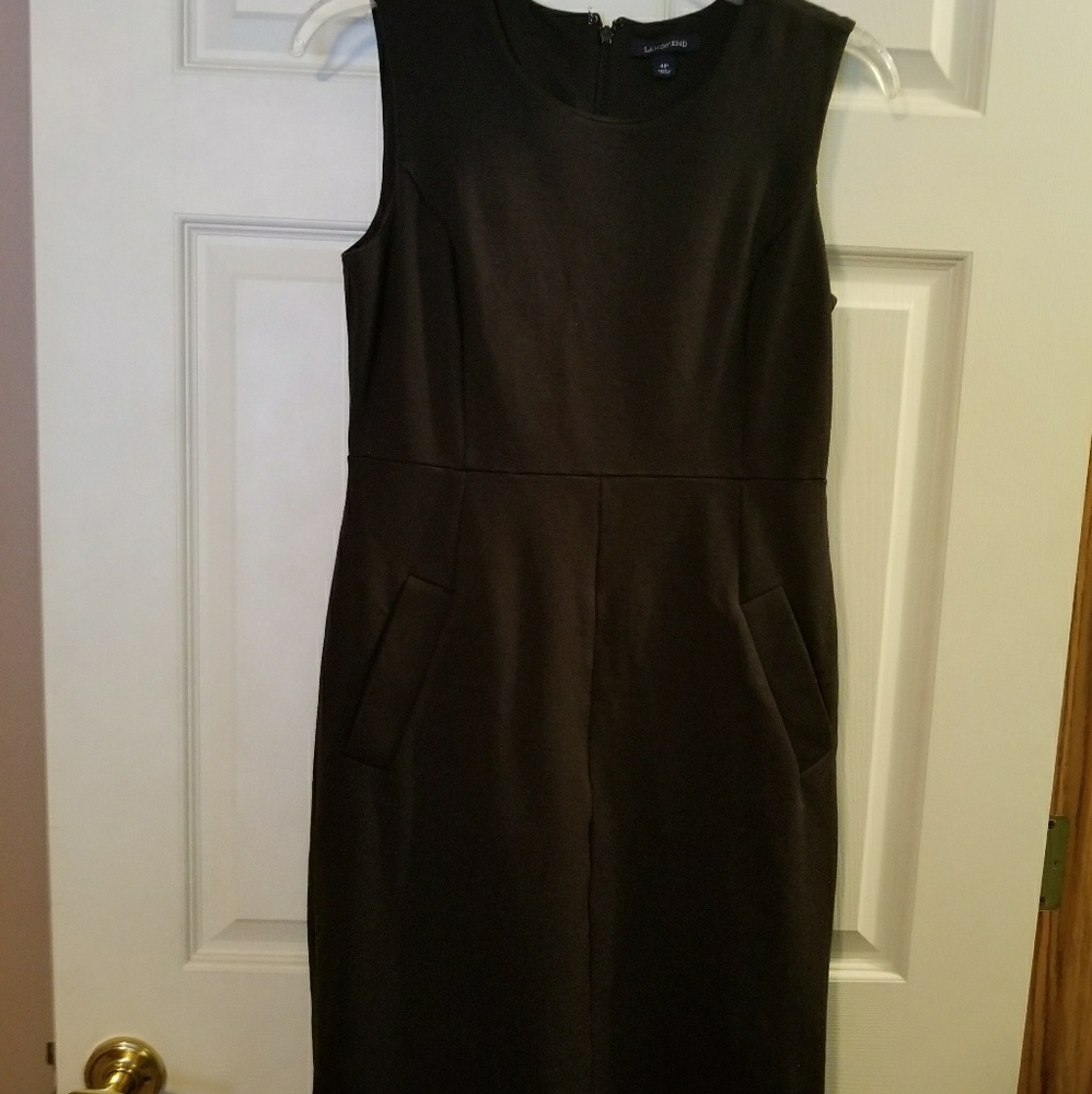 Lands End Black Dress